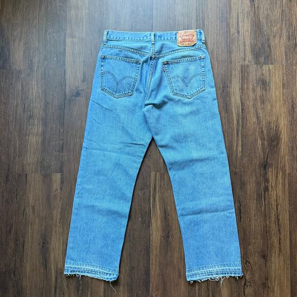 Levi’s 505 Regular Fit Jeans Light Wash Men’s 33x30 Straight Leg Denim - Picture 2 of 10